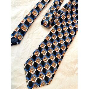 Disney Winnie the Pooh Tigger‎ Pattern Silk Necktie Men's Novelty Tie
